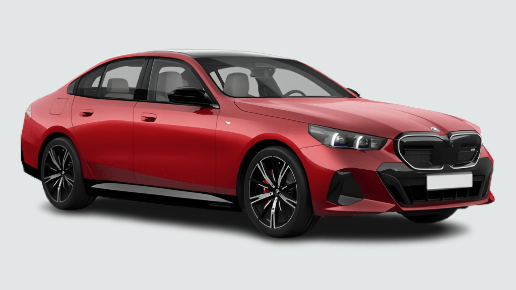 BMW i5 M60 Dragon Fire Red