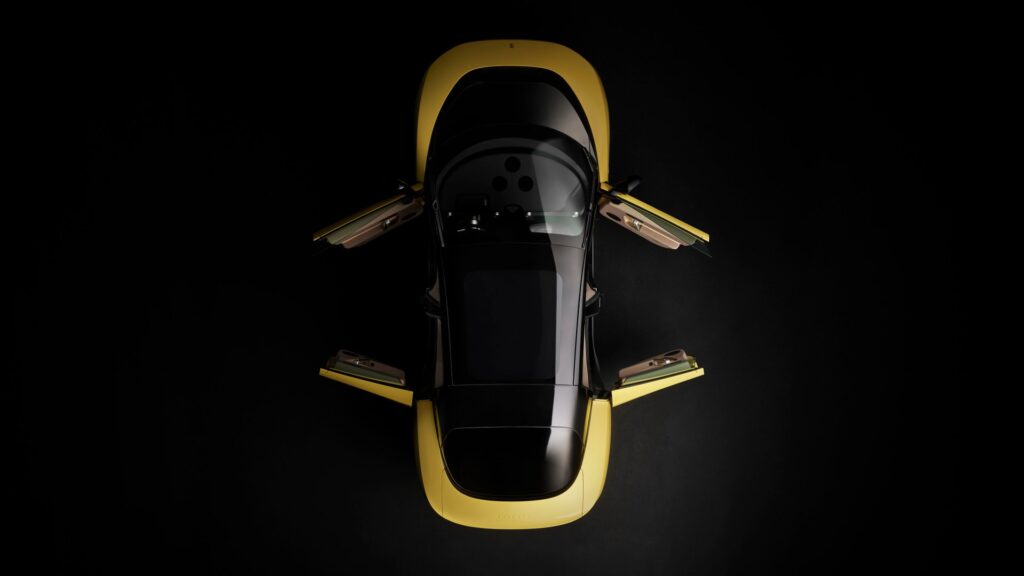 Ferrari Luce Ev up top angle