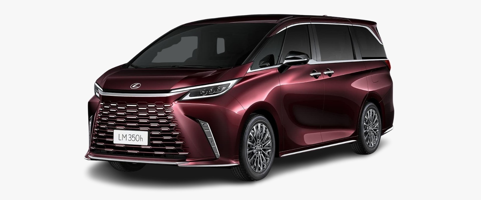 Lexus LM 350h Hero angle