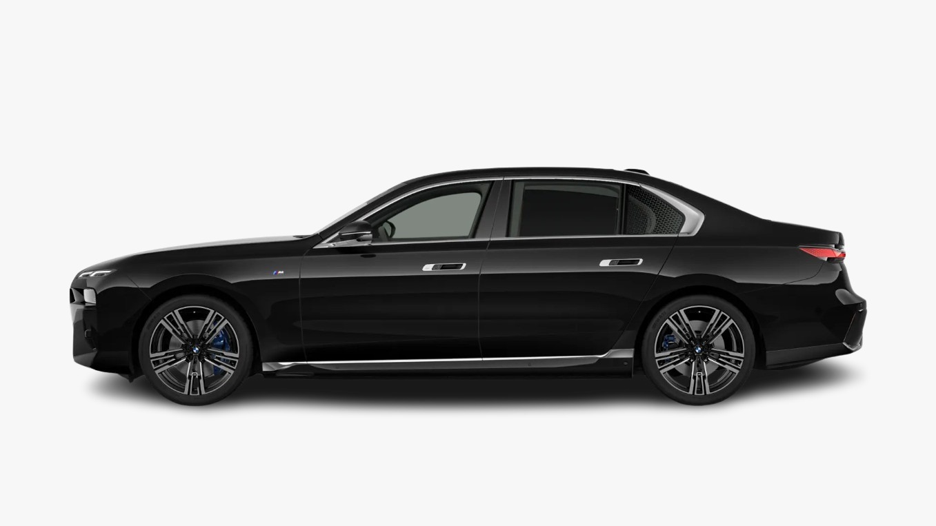 Bmw i7 Black Side Angle